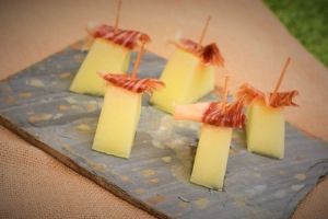 Melón con jamón.