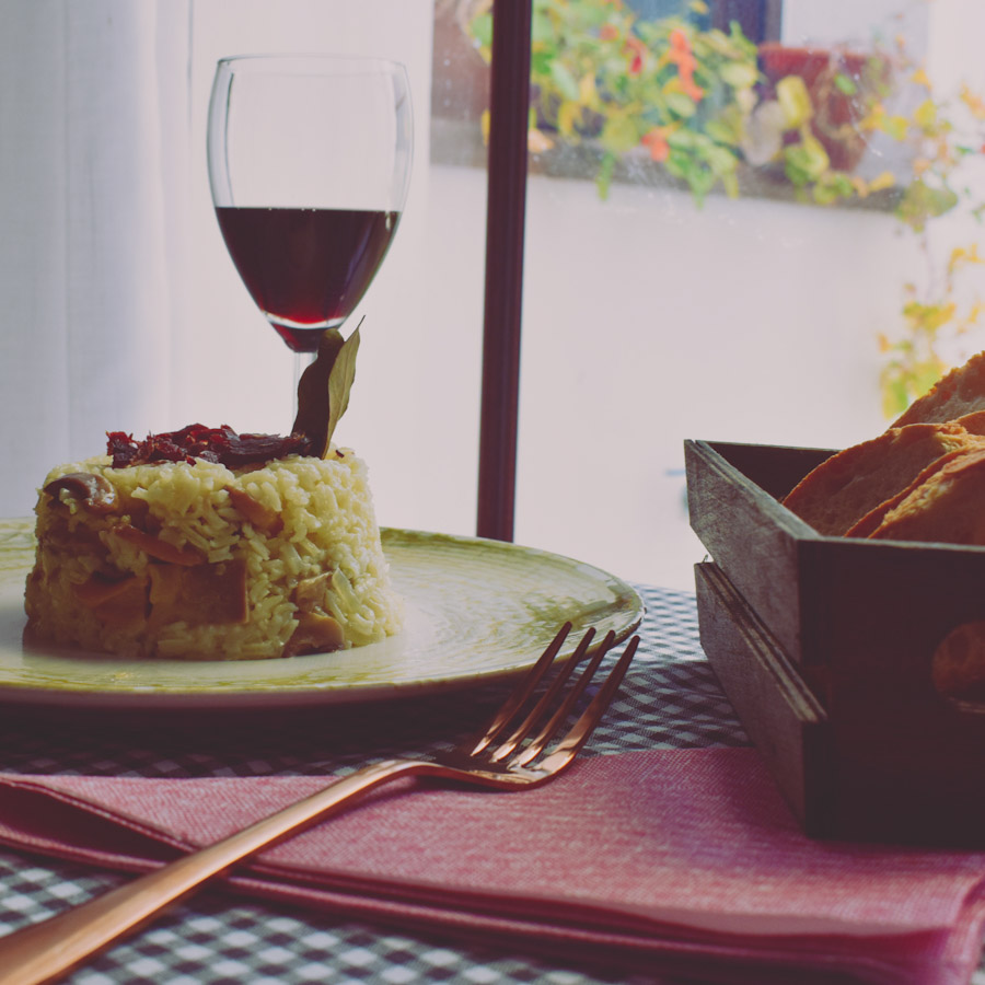 ARROZ IBÉRICO CON SETAS.