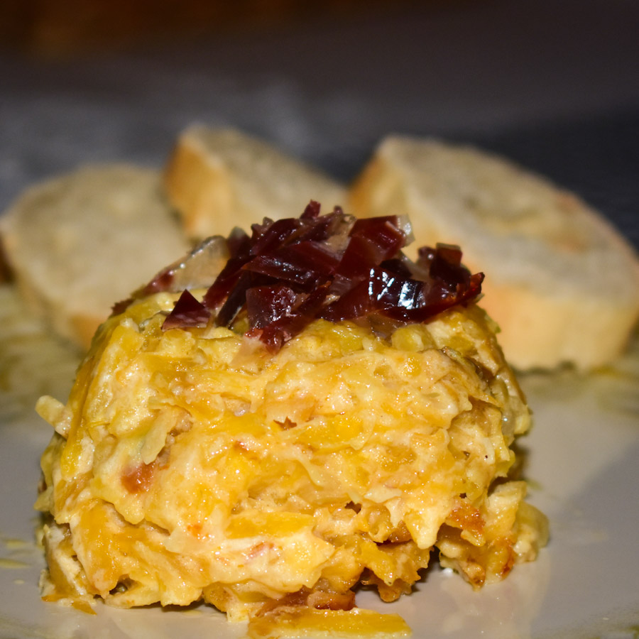 REVUELTO DE BACALAO Y JAMÓN