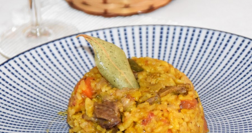 Paella ibérica-Jamones-Carvajal-Jabugo