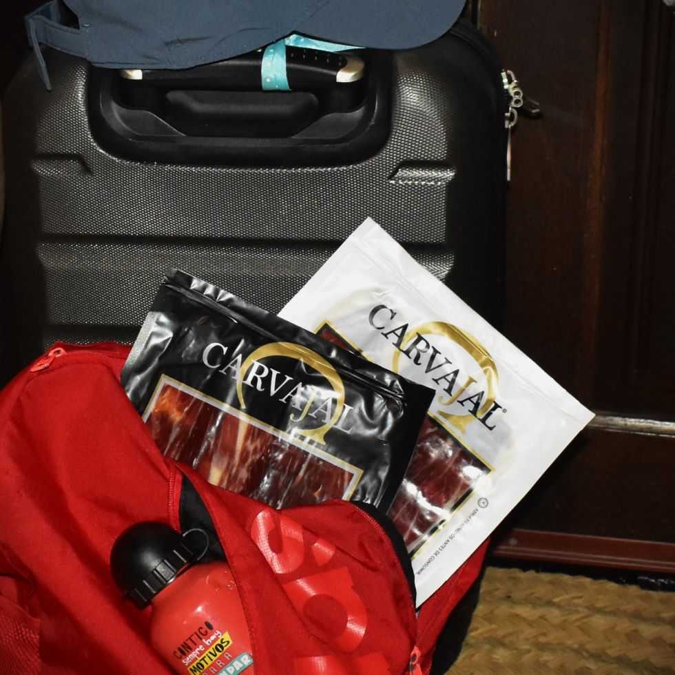 viajar con ibéricos de Jamones Carvajal - Jabugo