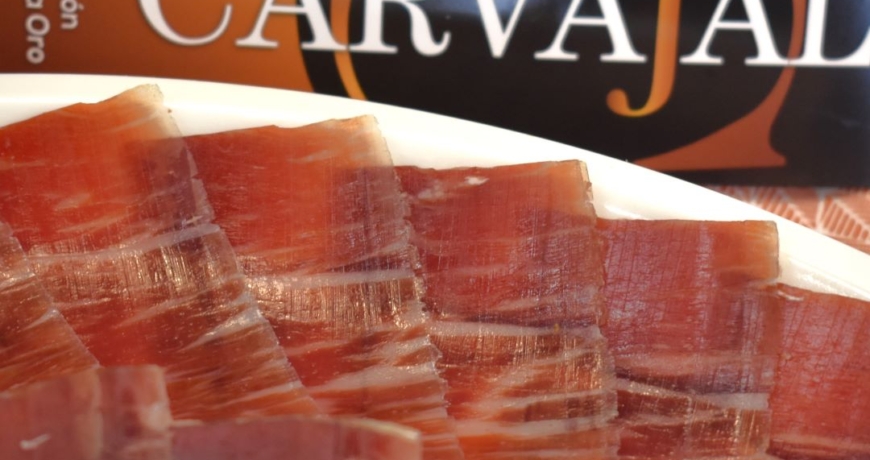 Presentación del jamón ibérico-de-Jabugo_Jamones Carvajal